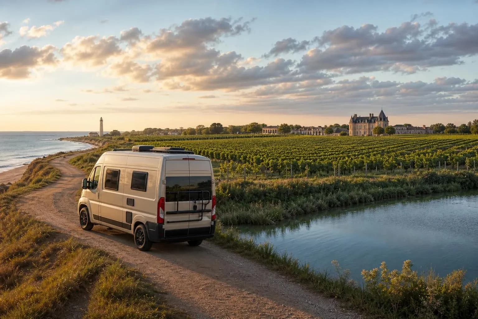 Médoc, océan et route des châteaux